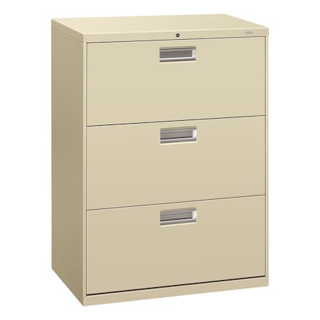 Hon 30" W 3 Drawer File Cabinet, Putty, A4/Legal/Letter H673.L.L